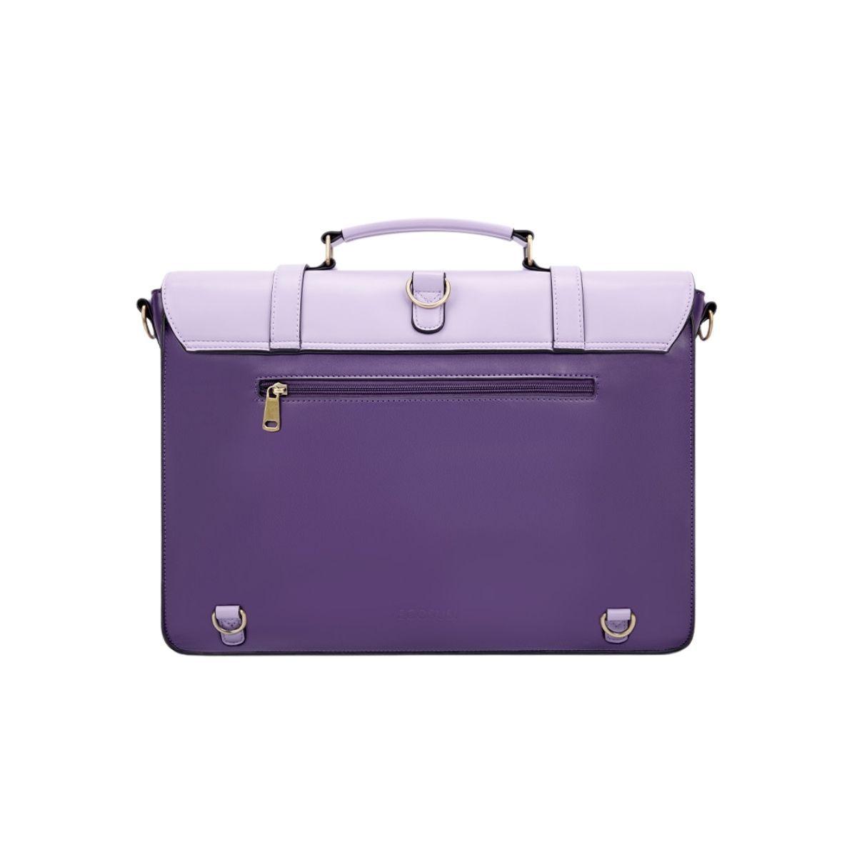 Ecosusi Maletín y Mochila Julie para Notebook 15,6” - Morado-7