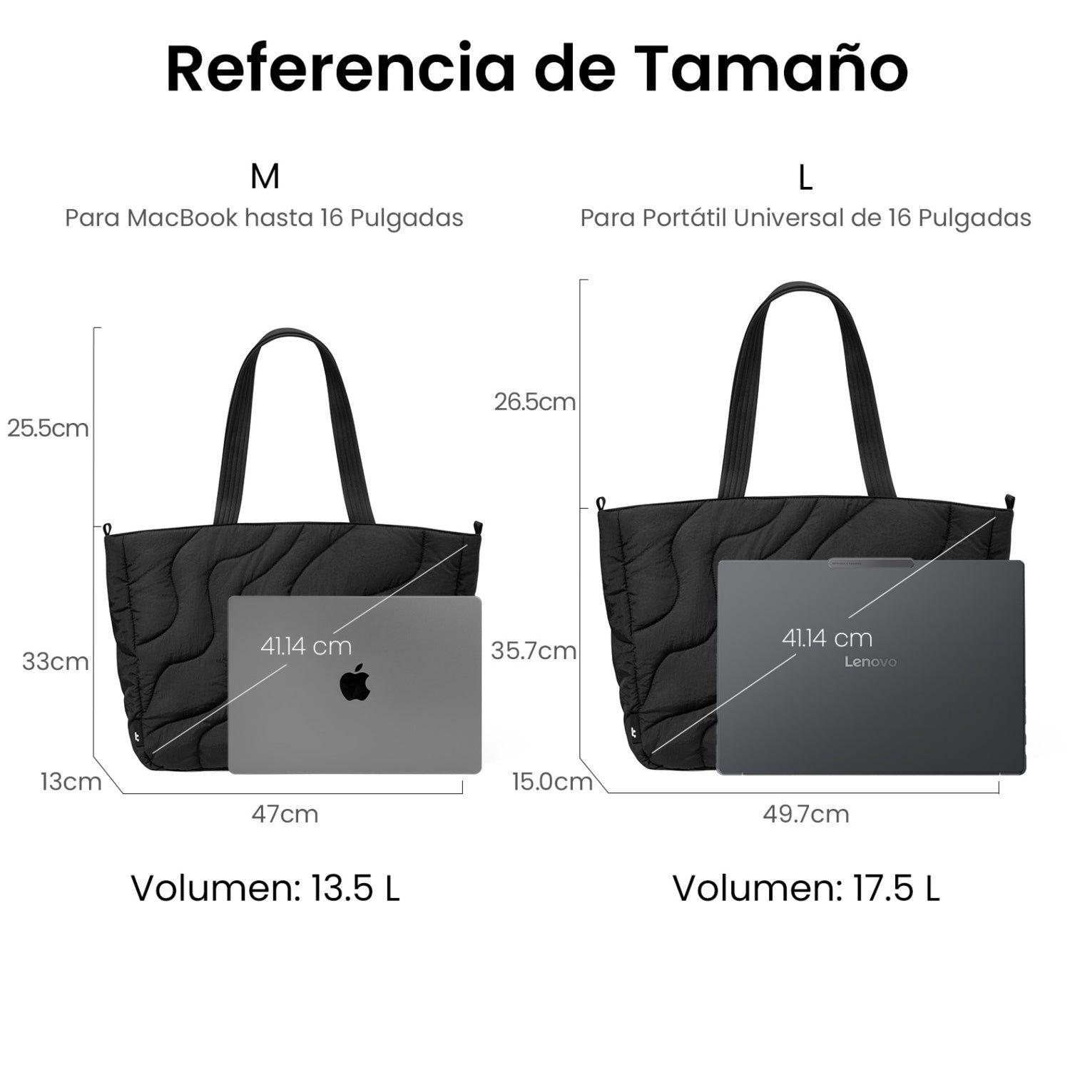 Tomtoc Bolso Tote Terra-T38 17.5L para Notebook de 16" Negro-3