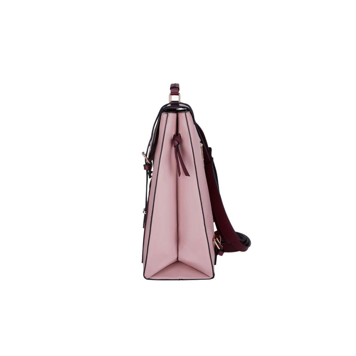 Ecosusi Mochila Vintage BELLADONNA para 14" - Rosa-4
