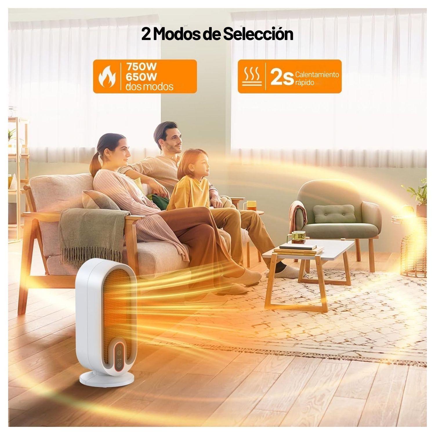 Bomidi Calefactor Eléctrico Fan heater H6 Blanco-3