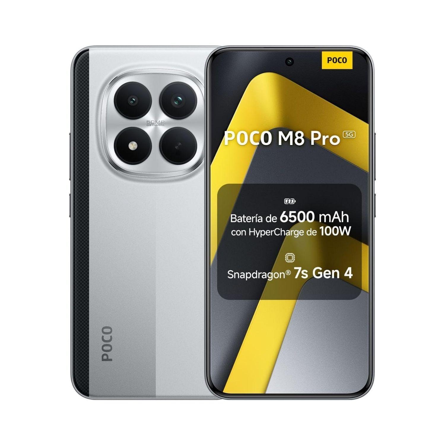 Xiaomi POCO M8 Pro 5G 12GB + 512GB Plateado-1
