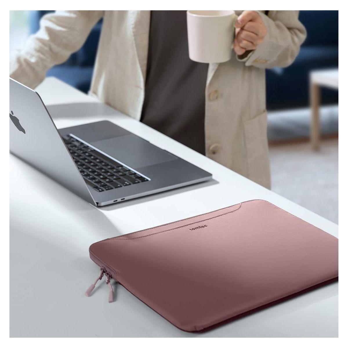 Tomtoc Funda Light-A21 Bicolor Notebook 15" - 16" - Rosado-7