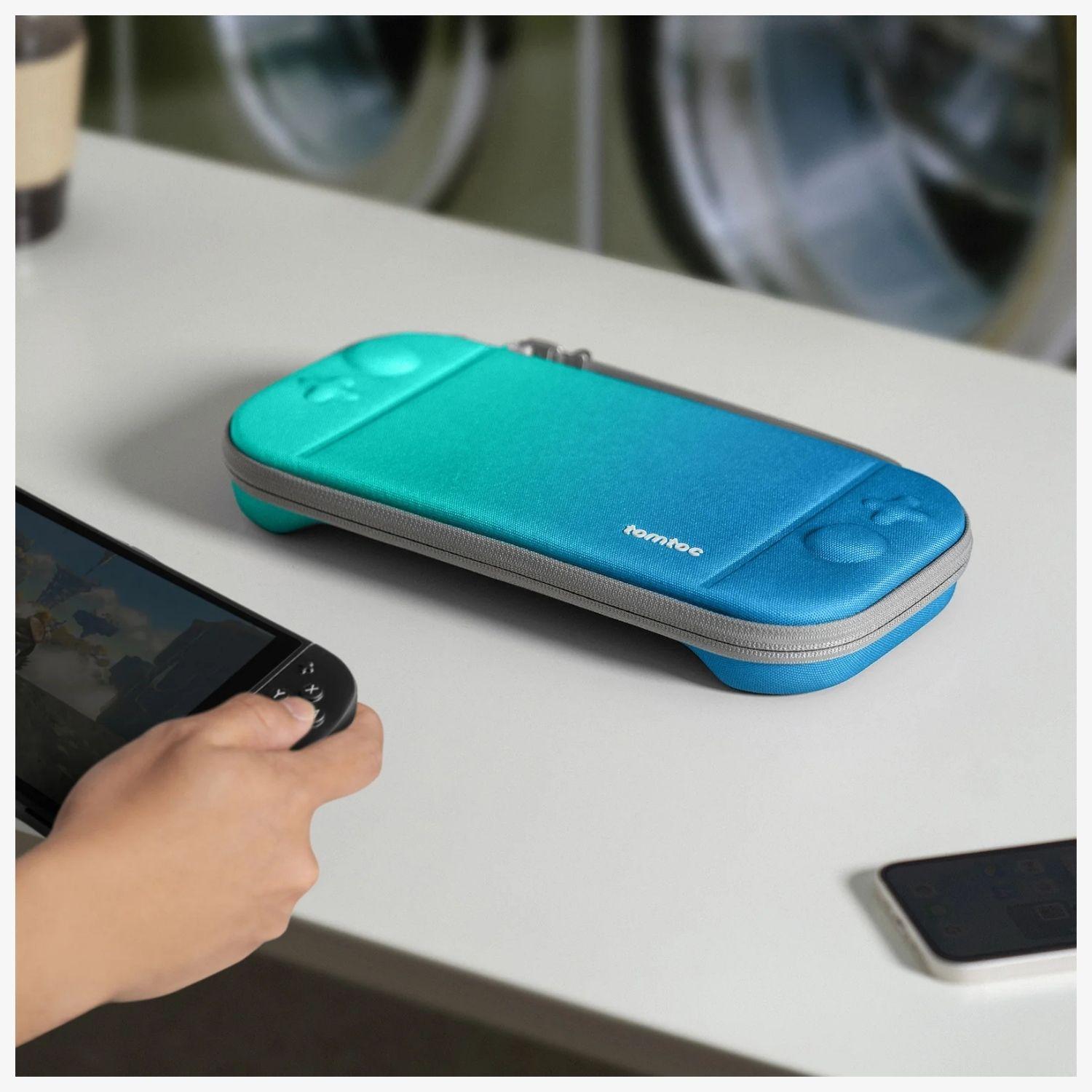Tomtoc Funda Rígida FancyCase-G05 para Nintendo Switch 2 Azul Océano-5
