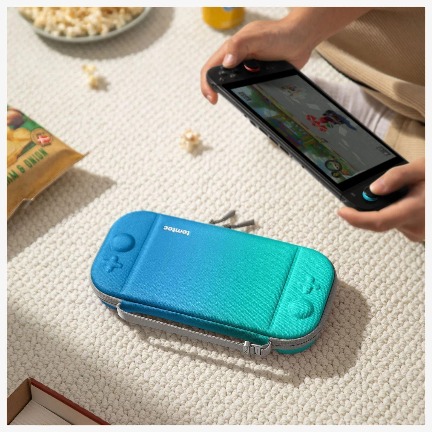 Tomtoc Funda Rígida FancyCase-G05 para Nintendo Switch 2 Azul Océano-1