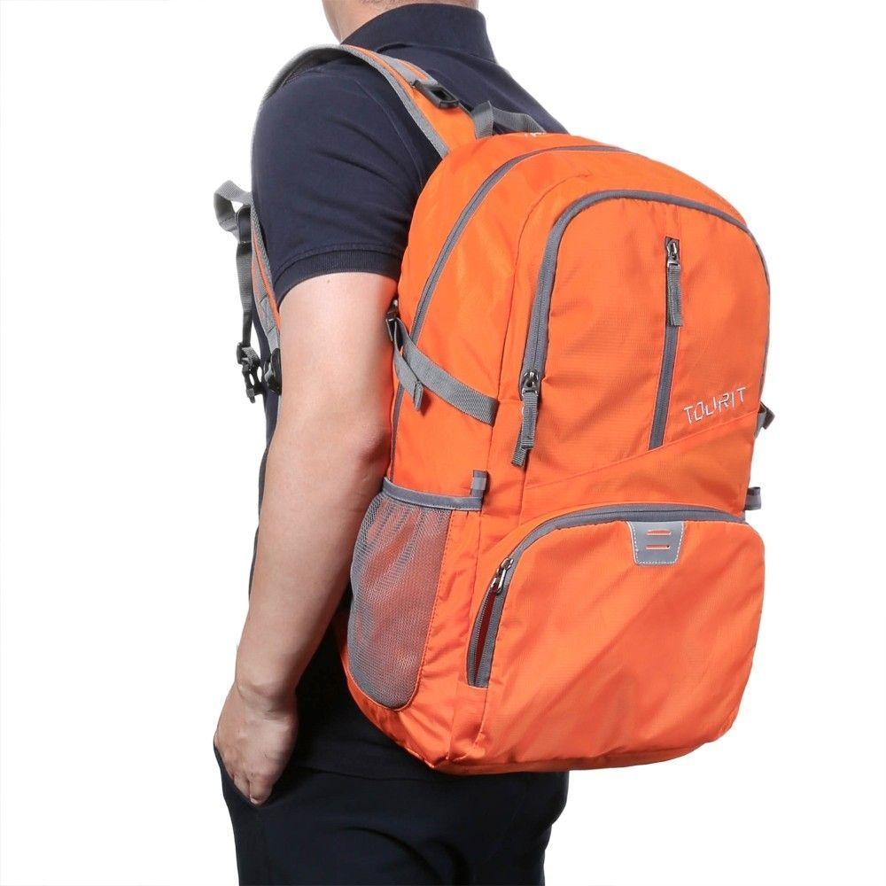 Tourit Mochila Senderismo Plegable 35L - Naranjo-7