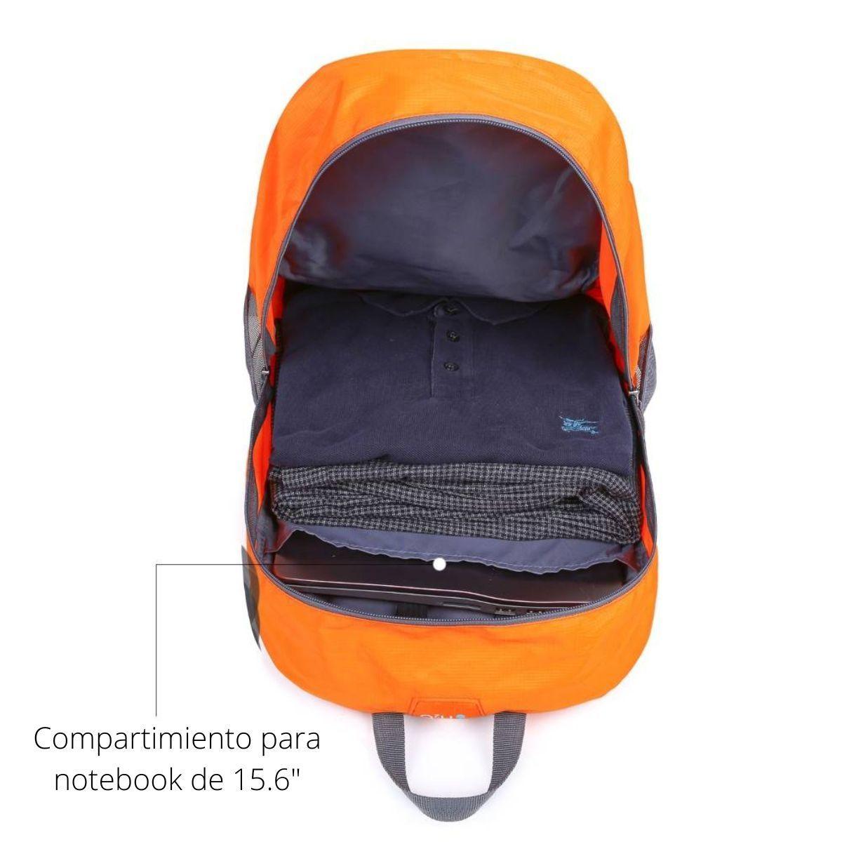 Tourit Mochila Senderismo Plegable 35L - Naranjo-3