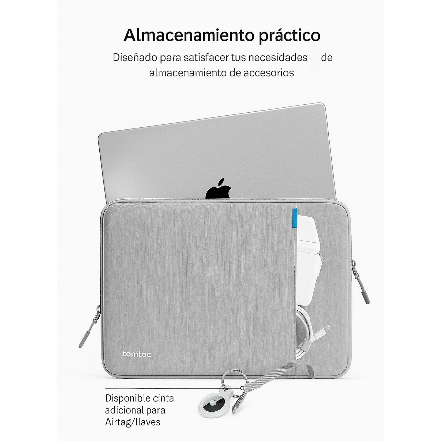 Tomtoc Funda Defender-A13 para MacBook Pro de 14" - Gris-5