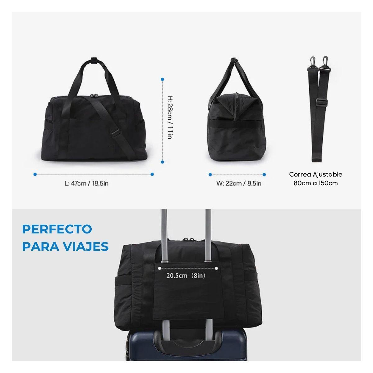 Bagsmart Bolso Deportivo Zoraesque Multifuncional para 15,6" Negro-3