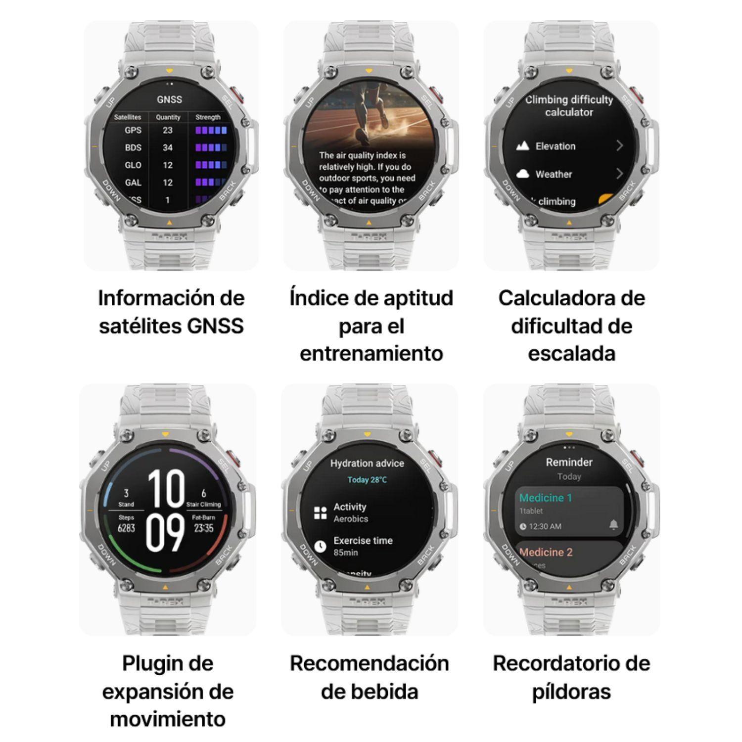 Amazfit T-Rex 3 Reloj Inteligente 10 ATM - Gris Neblina-3