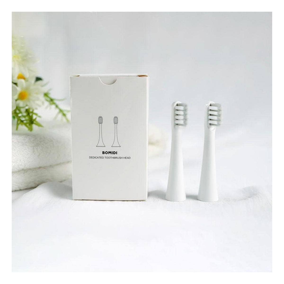 Bomidi Cabezal Repuesto 2 pcs Cepillo de Dientes Eléctrico T501-3