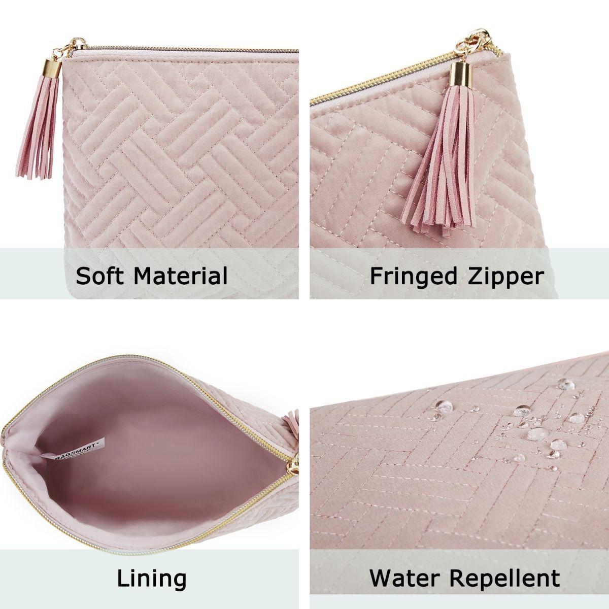 Bagsmart - Cosmetiquero pack de 2 unidades - Rosado-5