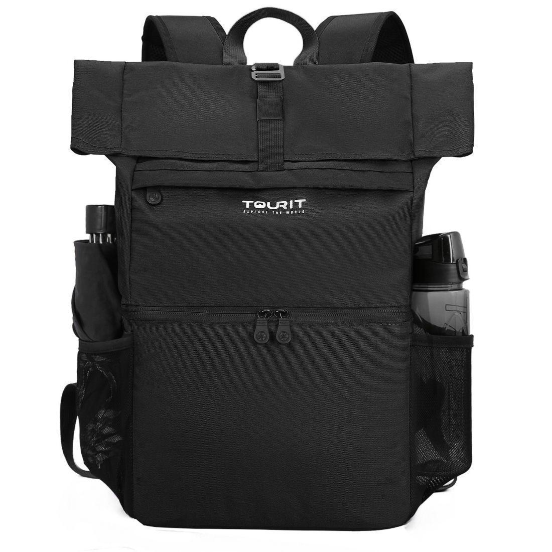 TOURIT Mochila térmica para laptop 15.6'' - negra-0