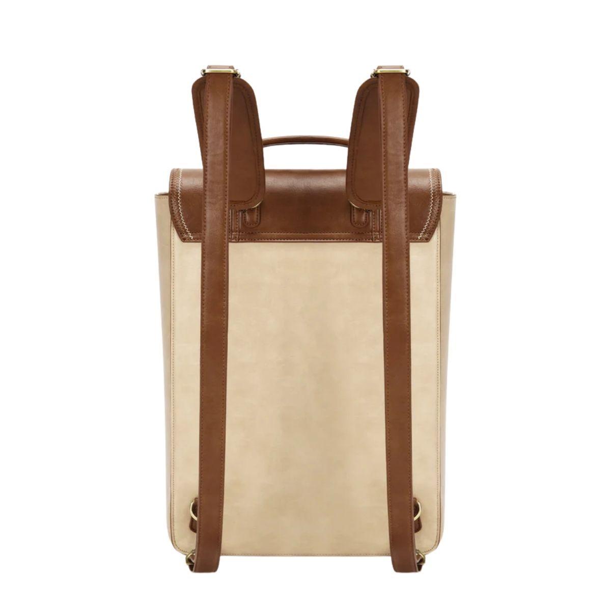Ecosusi Mochila Dolce con Efecto Tejido para notebook 15.6" - Marrón-7