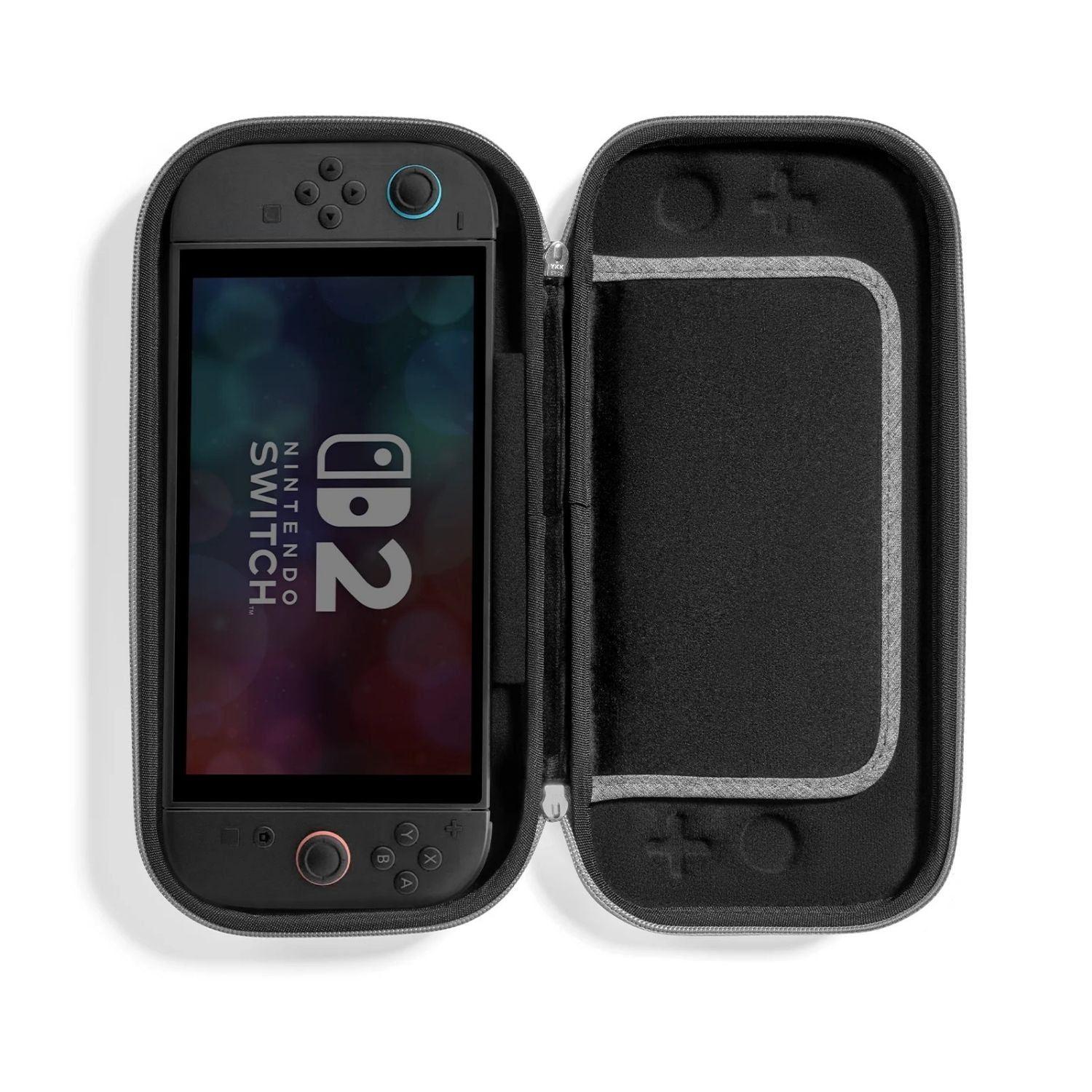 Tomtoc Funda Rígida FancyCase-G05 para Nintendo Switch 2 Gris Oscuro-3