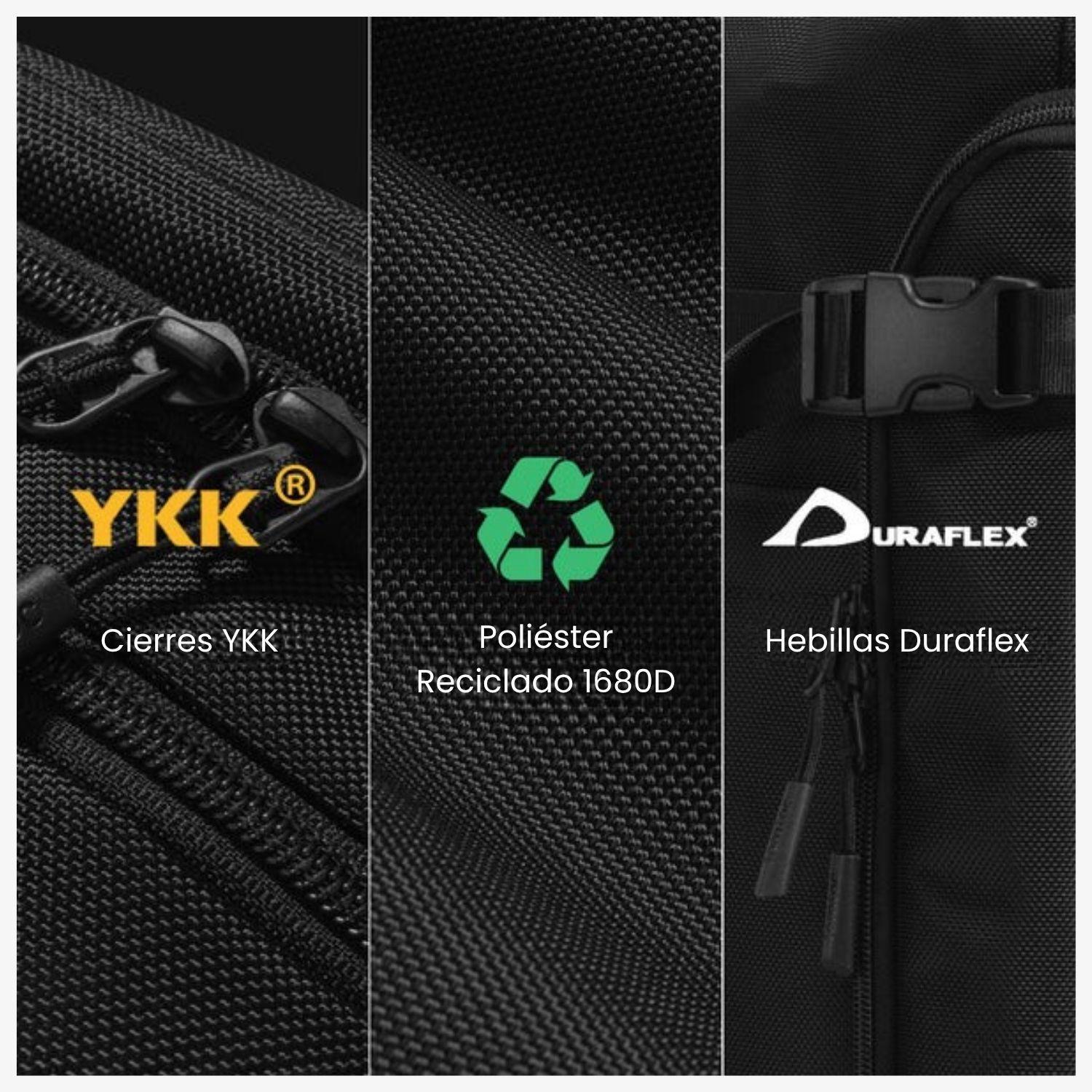 Tomtoc Mochila de Viaje Navigator-T67 38L para Notebook 17,3" Negro-6