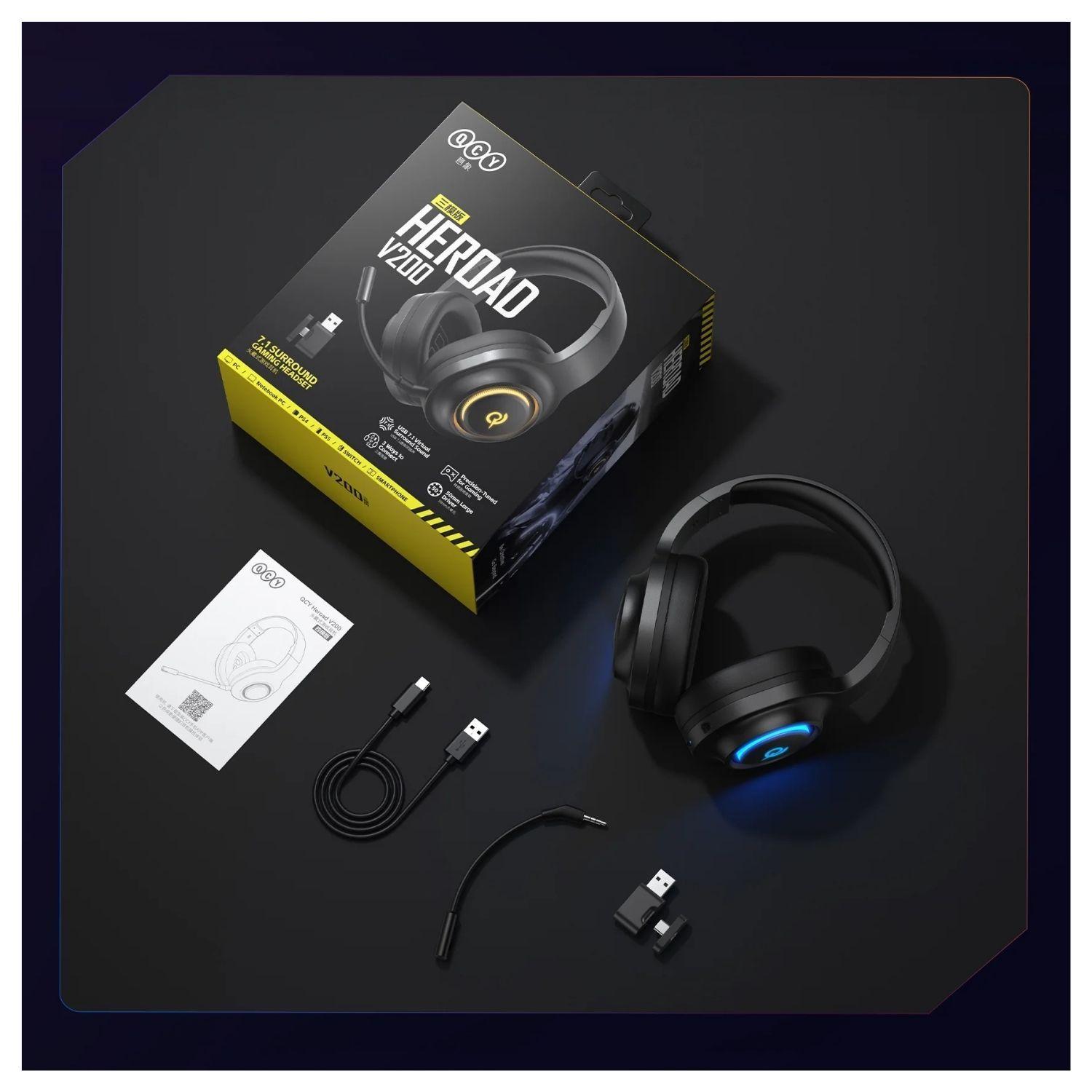 QCY Heroad V200 Audifonos Bluetooth Inalámbricos ANC Negro-7