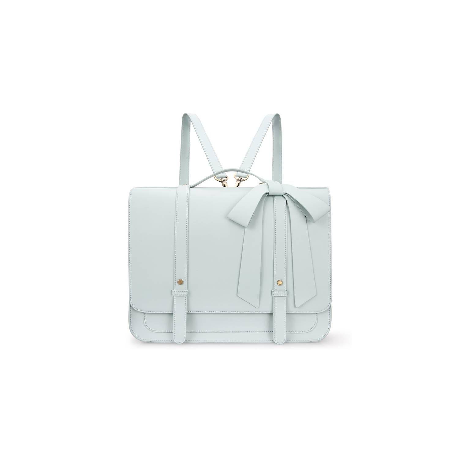 Ecosusi Mochila y Maletín con Lazo Removible Summer Garden Romance para 14" - Verde Menta-3