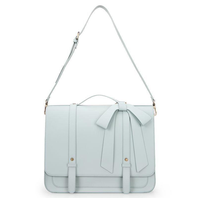 Ecosusi Mochila y Maletín con Lazo Removible Summer Garden Romance para 14" - Verde Menta-4