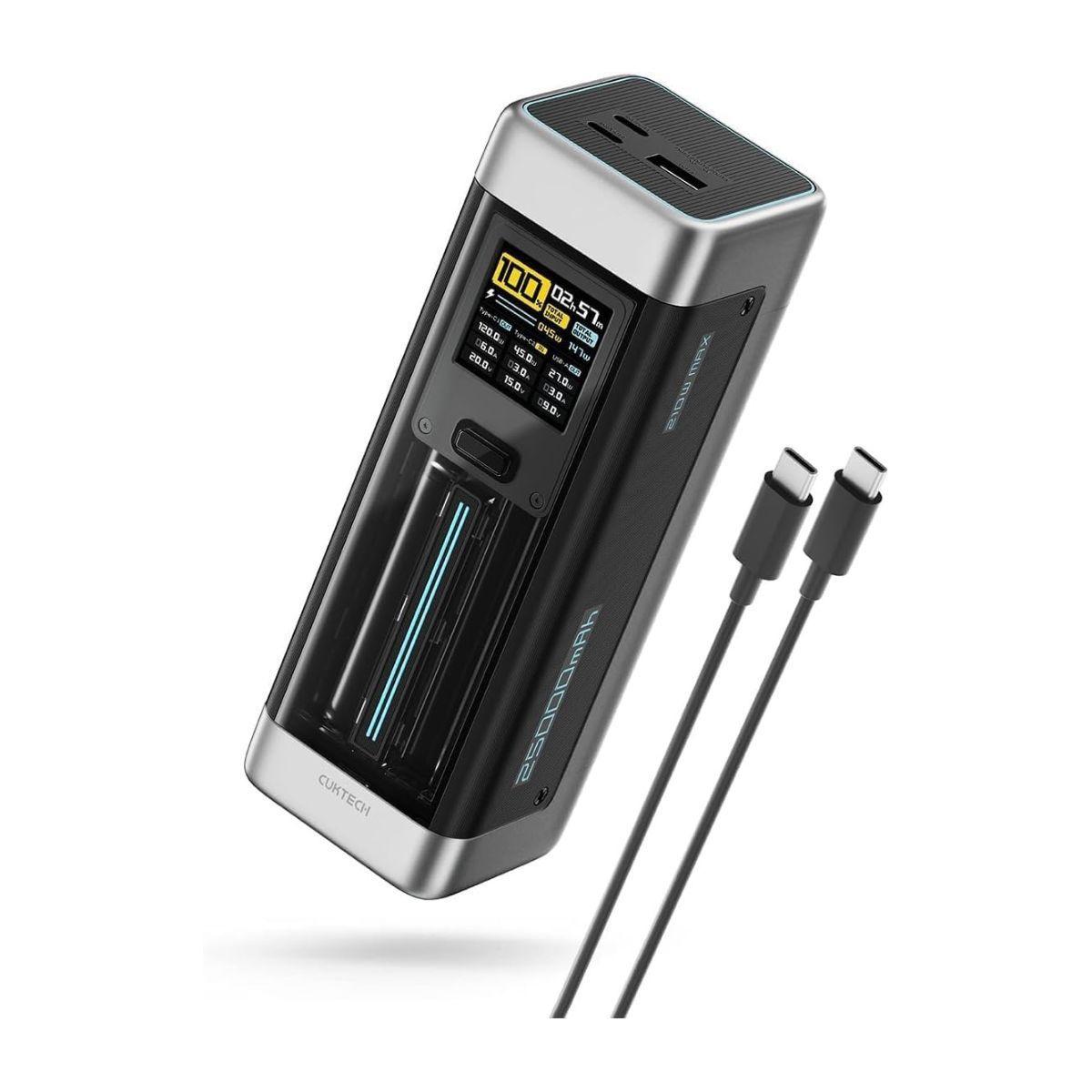 Cuktech Power Bank P Series 210W 25000 mAh Plateado-0