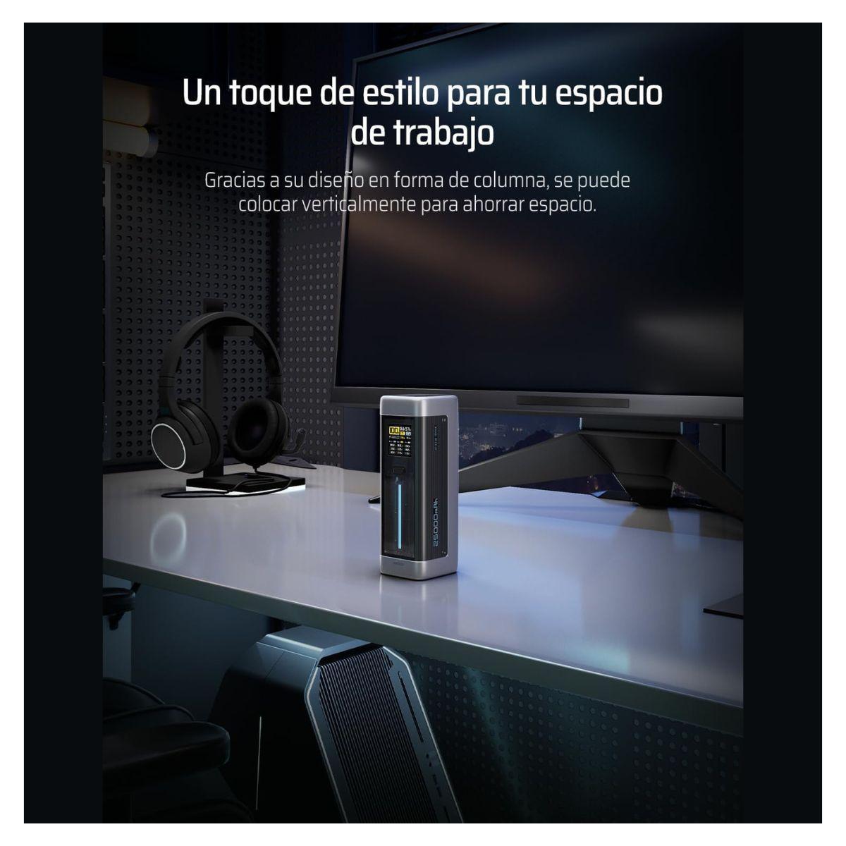 Cuktech Power Bank P Series 210W 25000 mAh Plateado-5