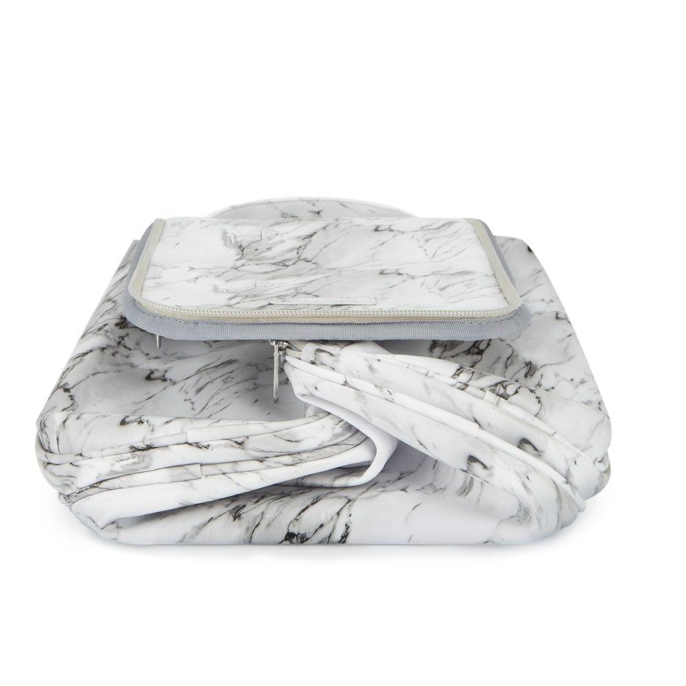 Bagsmart - Bolso organizador de aseo - Blanco marmoleado-1