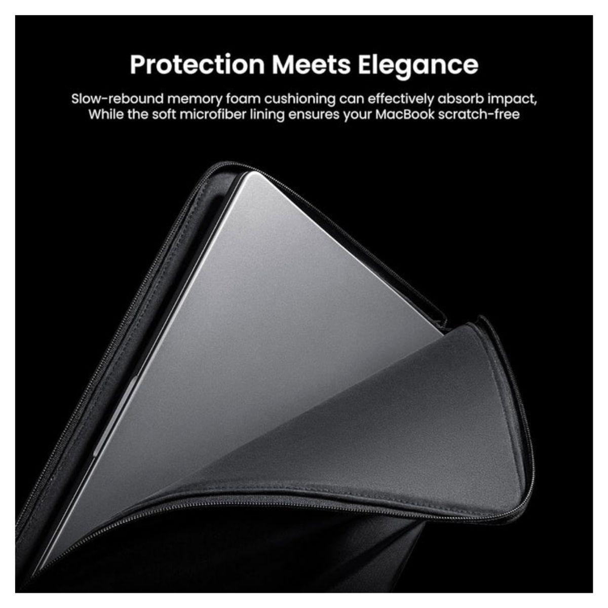 Tomtoc Funda Premium Voyage-A10 para Macbook 14" Resistente al Agua - Negro-4