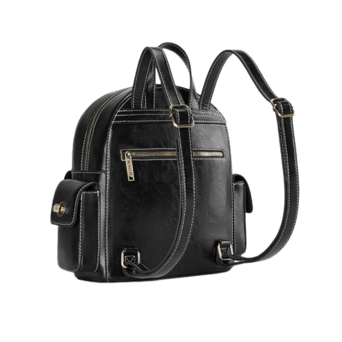 Ecosusi Mini Mochila Alison de Cuero Vegano - Negro-4
