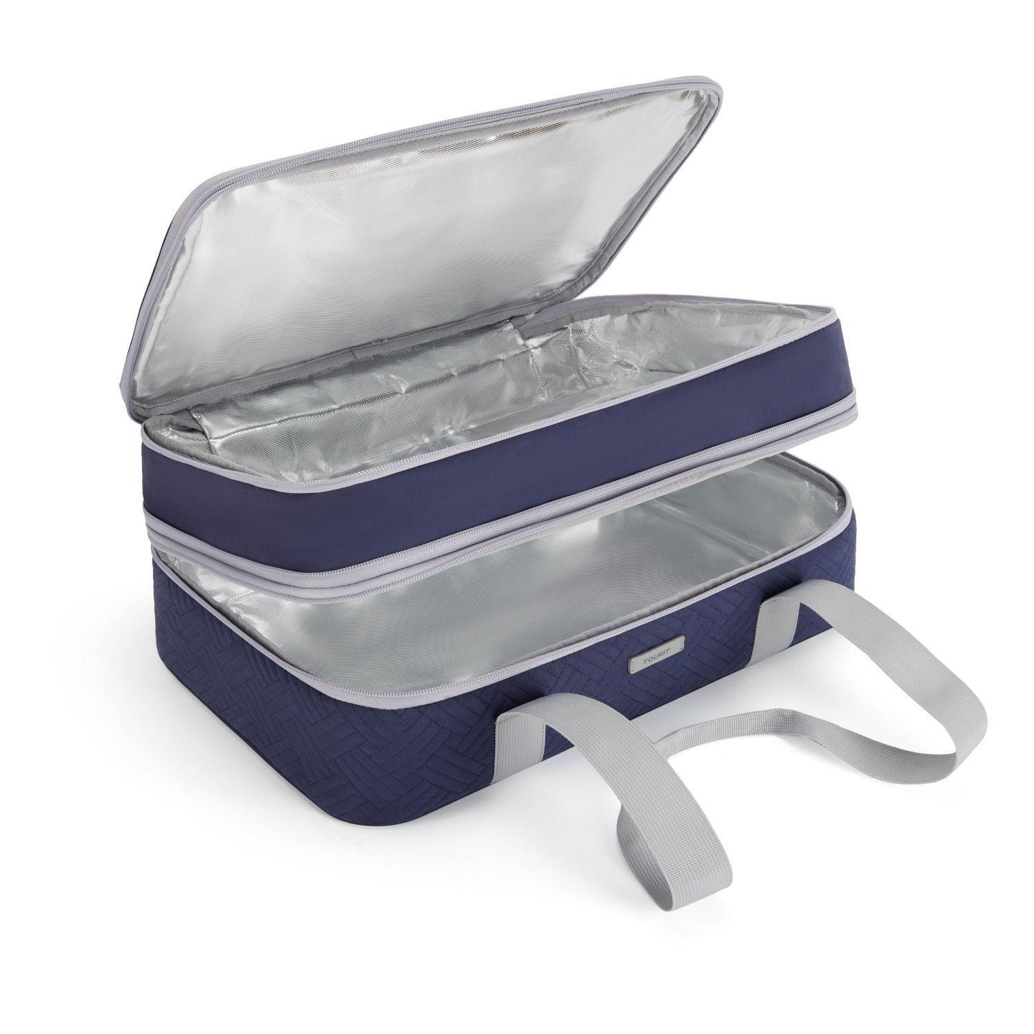 Tourit Bolsa Térmica Doble Comida 23x33cm Impermeable Azul-2