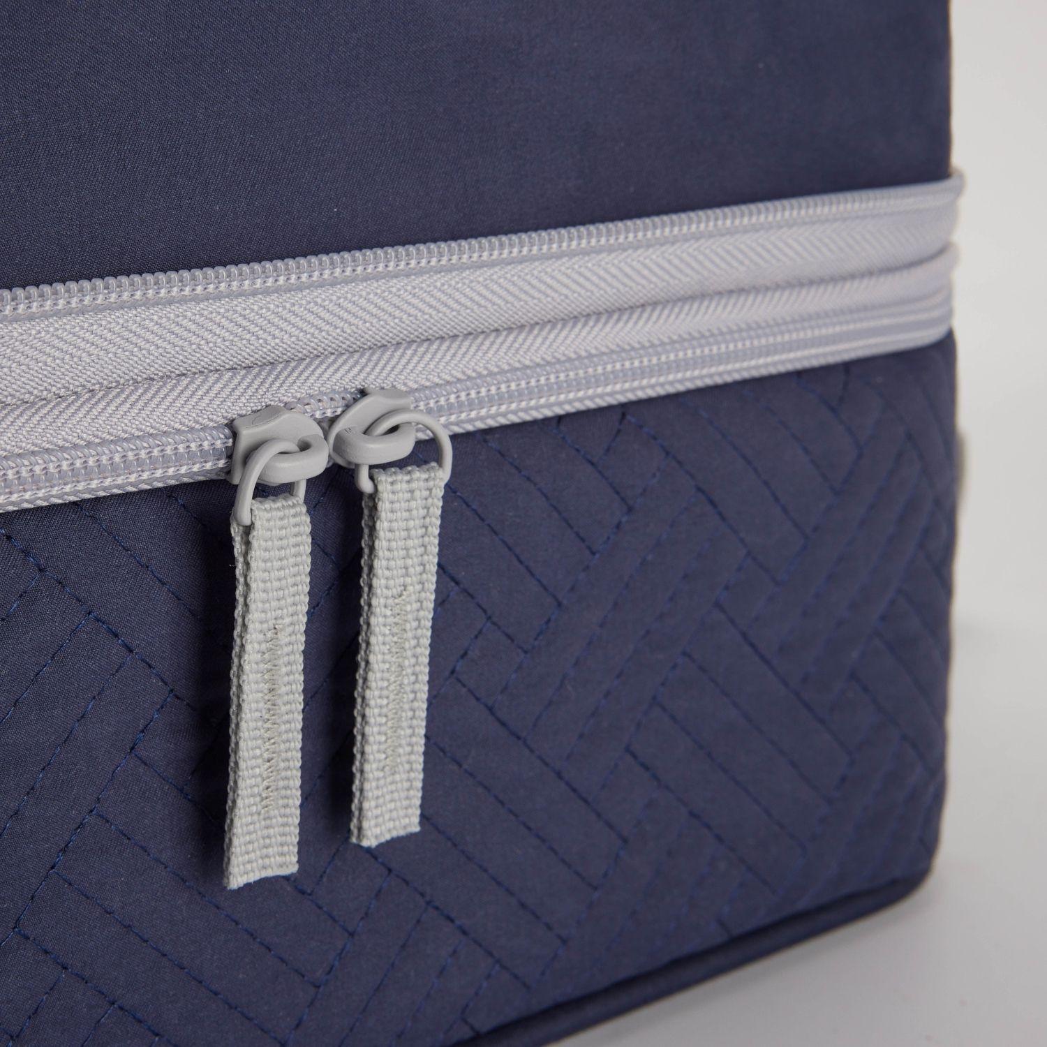 Tourit Bolsa Térmica Doble Comida 23x33cm Impermeable Azul-8