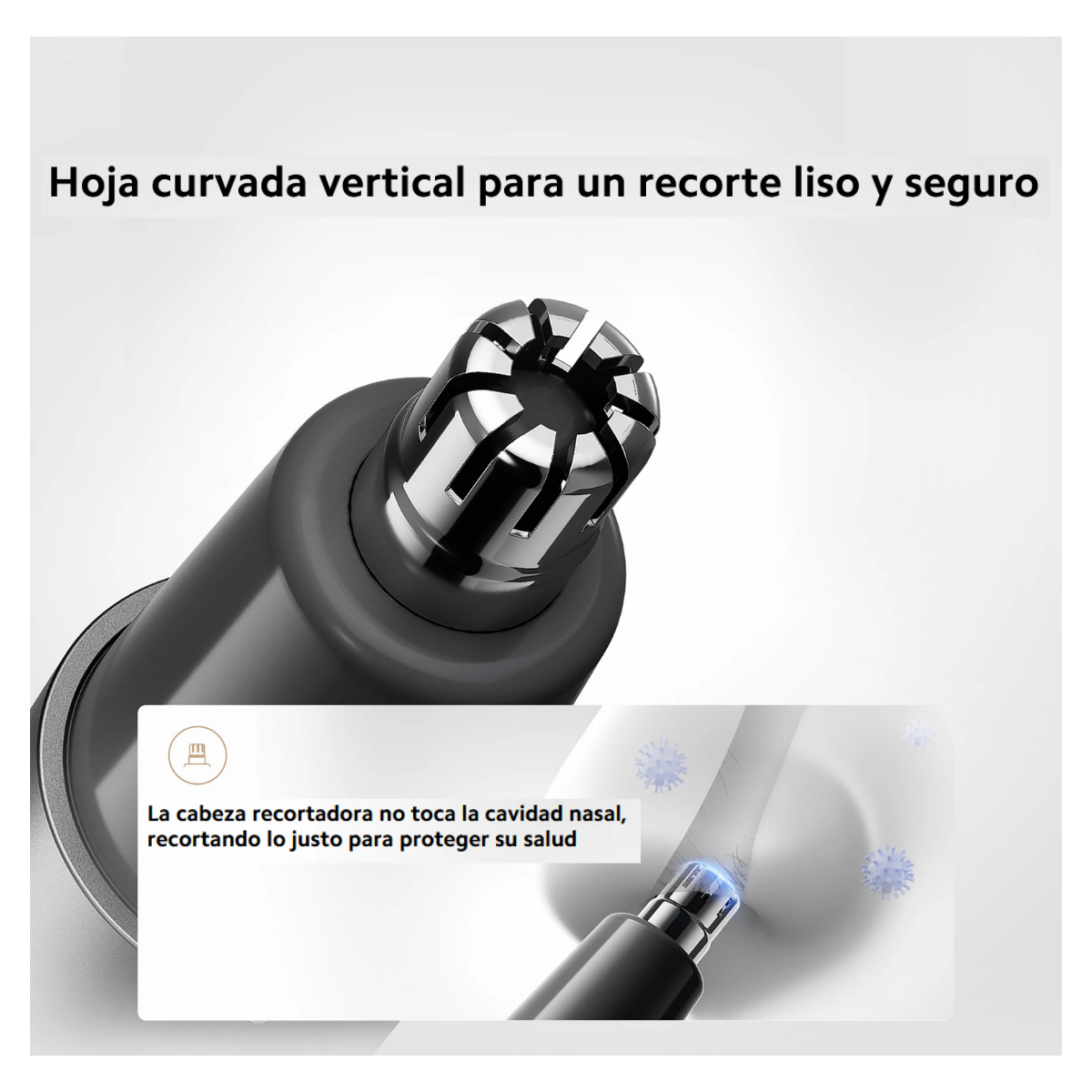 Xiaomi Afeitadora de Nariz Nose Hair Trimmer Gris-4