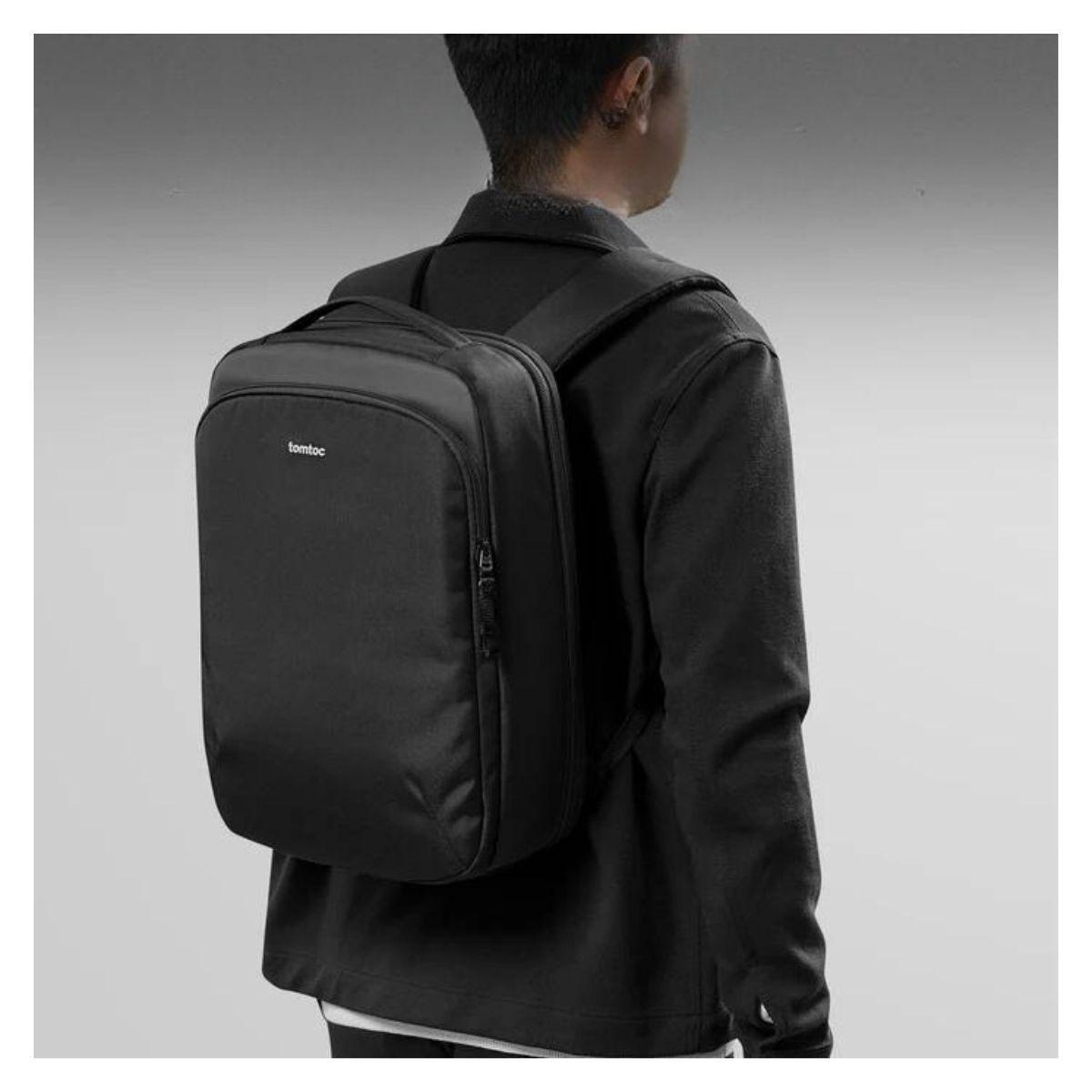 Tomtoc Mochila Explorer-T60 para notebook 15.6" - Negro-5