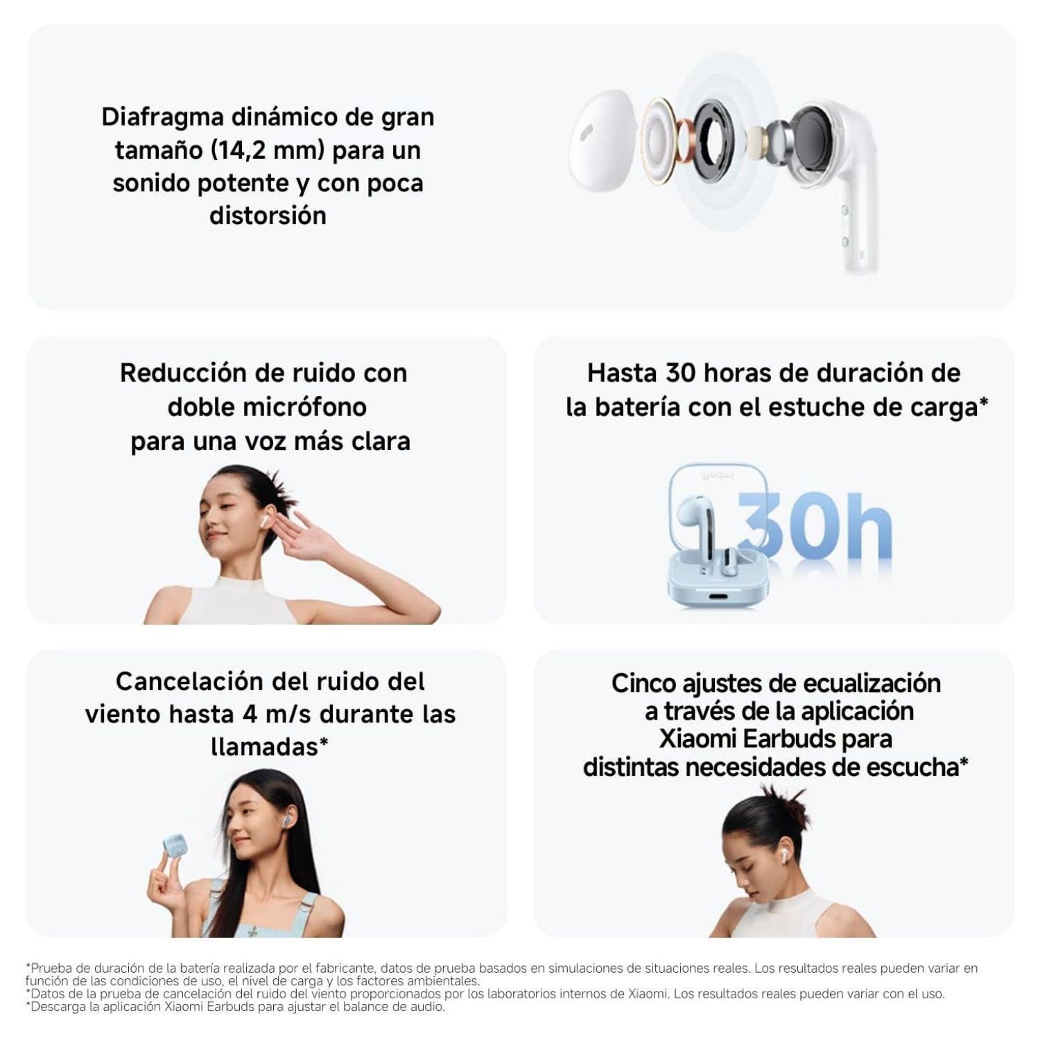 Xiaomi Redmi Buds 6 Active Auriculares Bluetooth Rosado-4