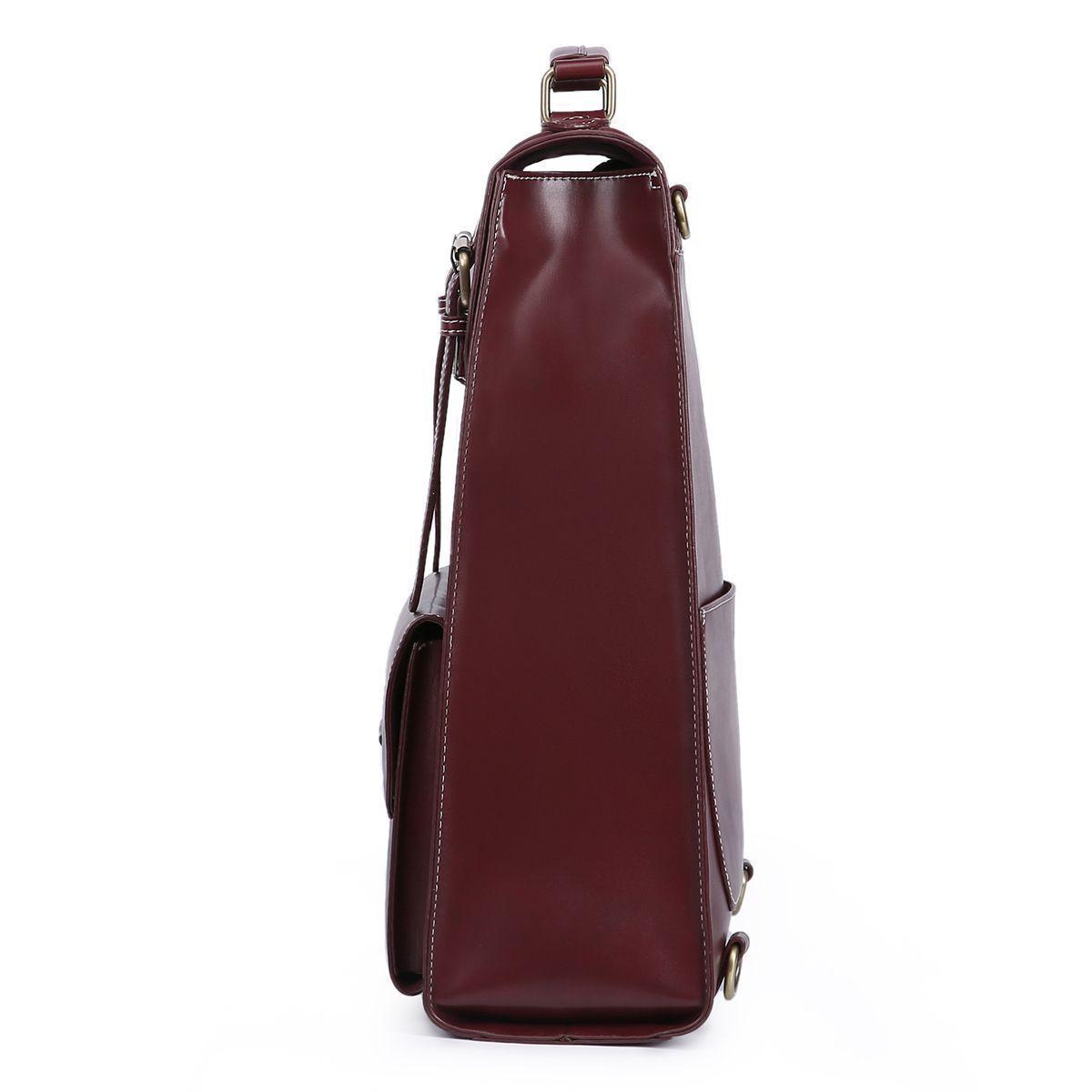 Ecosusi Mochila Vintage Camellia para Notebook 15,6" - Burdeo-5