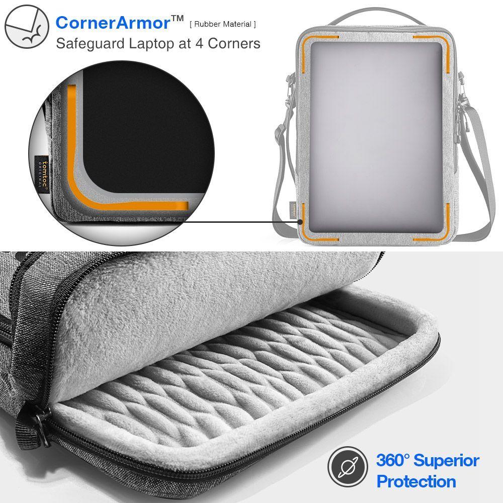 Tomtoc Bolso Urban H14 Para Macbook 14''- Gris-2