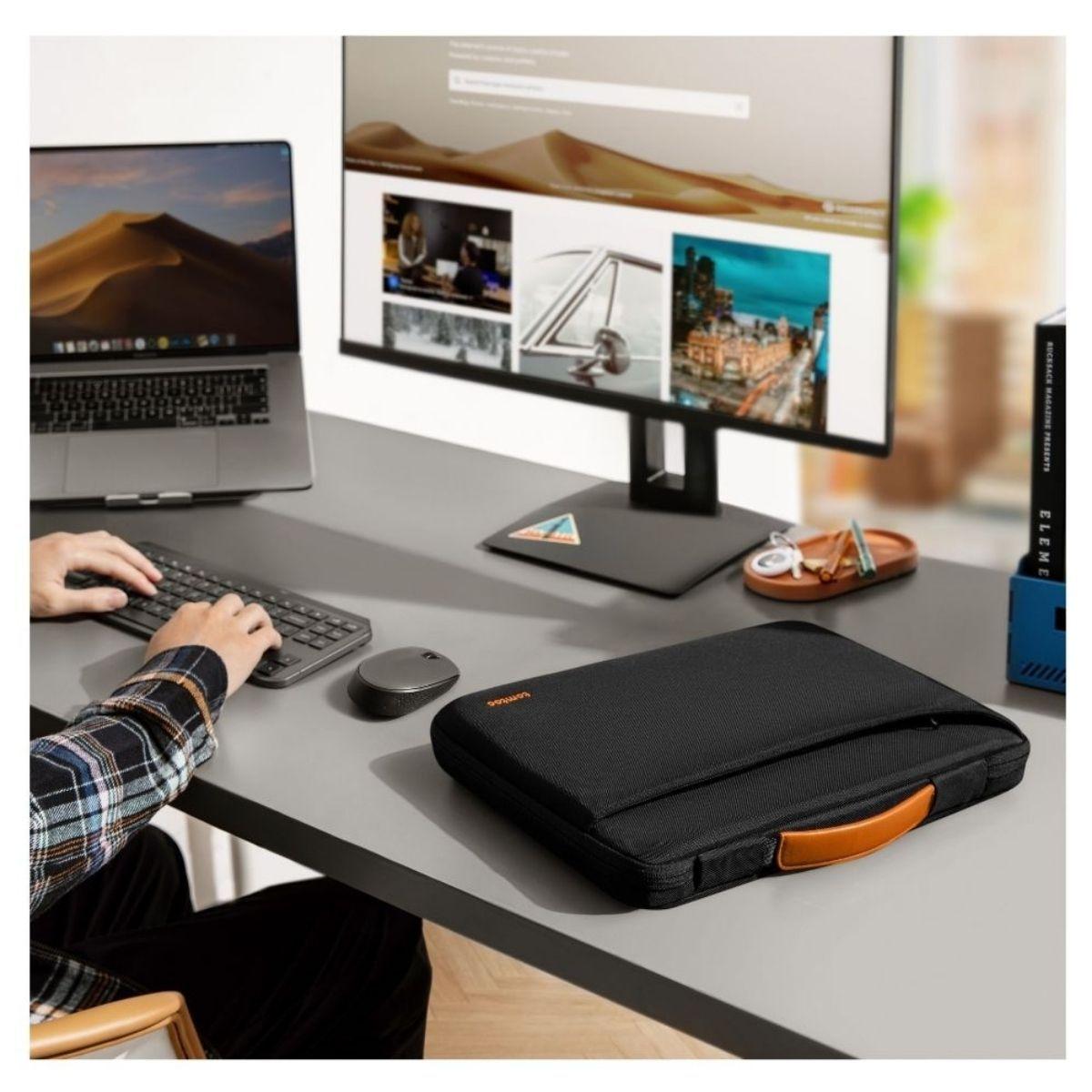 Tomtoc Maletín Defender-A22 para MacBook Pro M3/M2/M1 de 16" - Negro-2