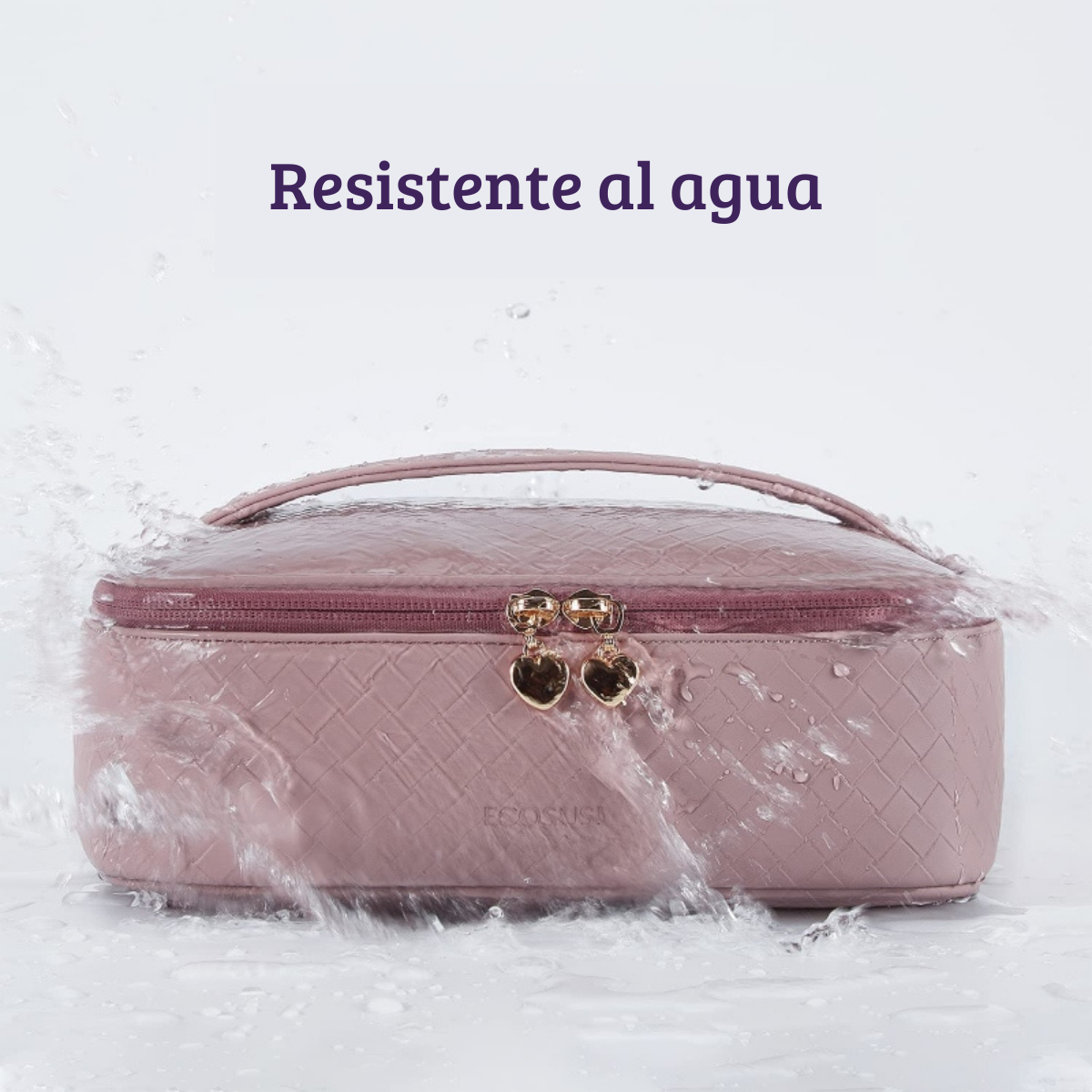 Ecosusi Neceser TRYN para maquillaje accesorios - Rosado-5