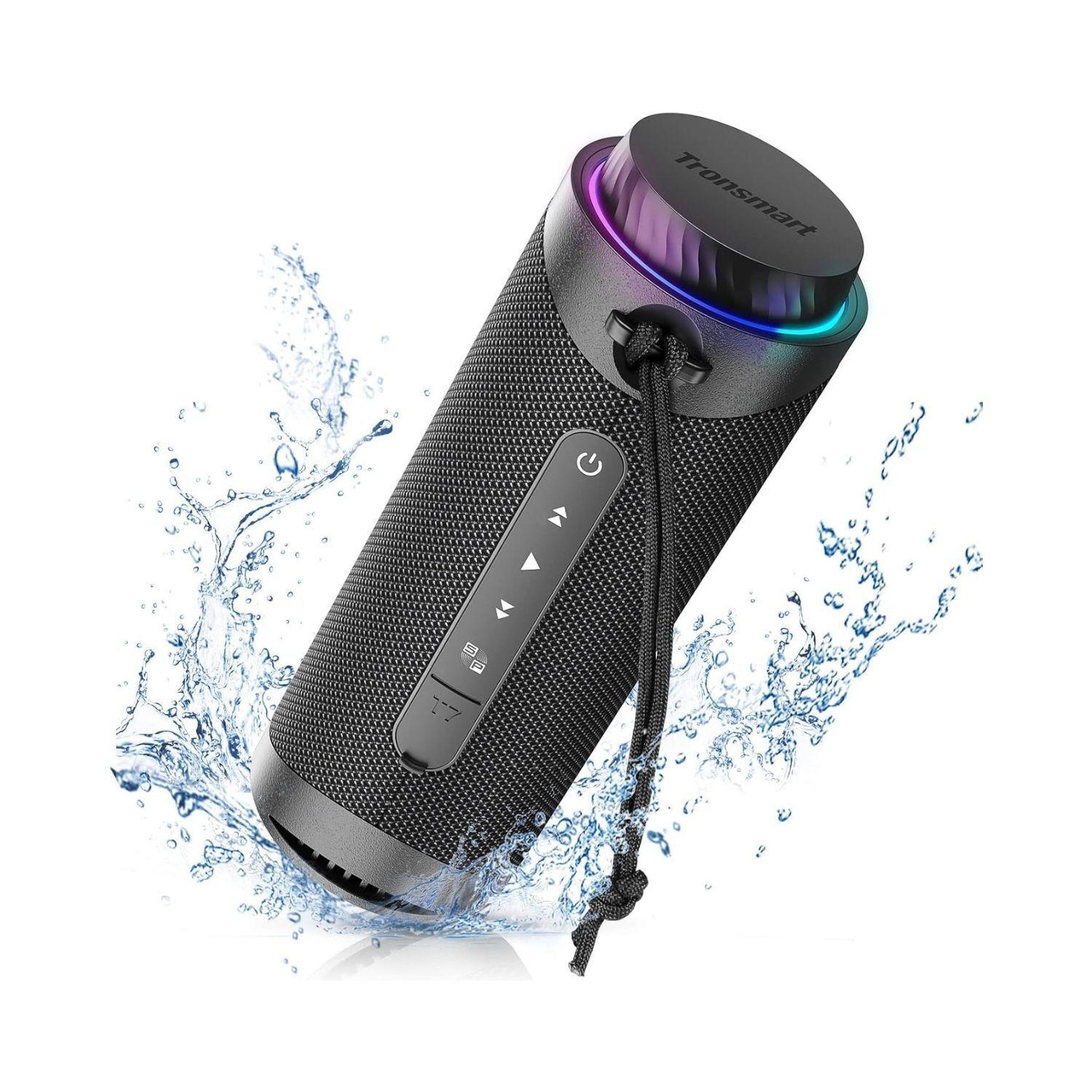 Tronsmart Parlante T7 Portátil Para Exteriores LED RGB Negro-1
