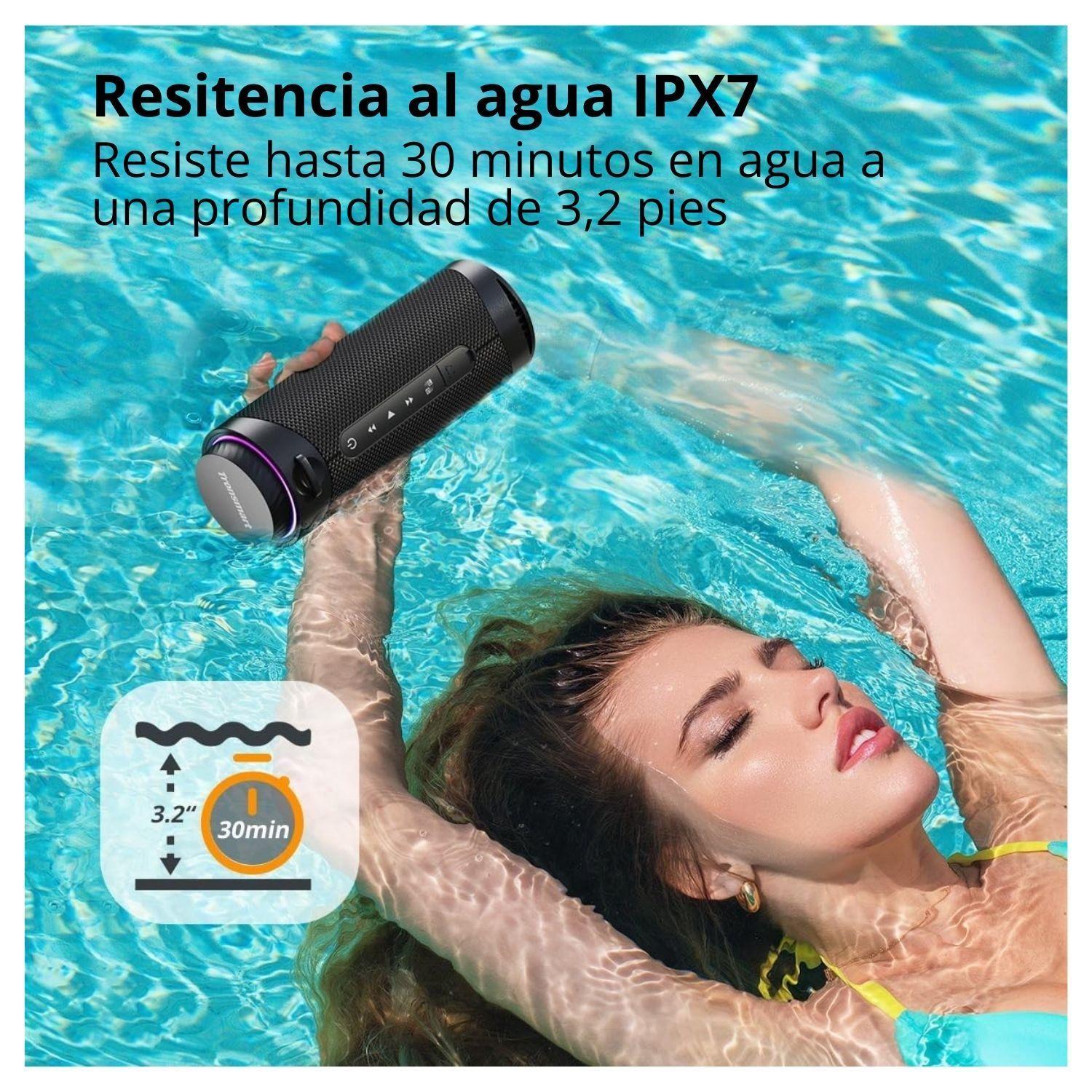 Tronsmart Parlante T7 Portátil Para Exteriores LED RGB Negro-2