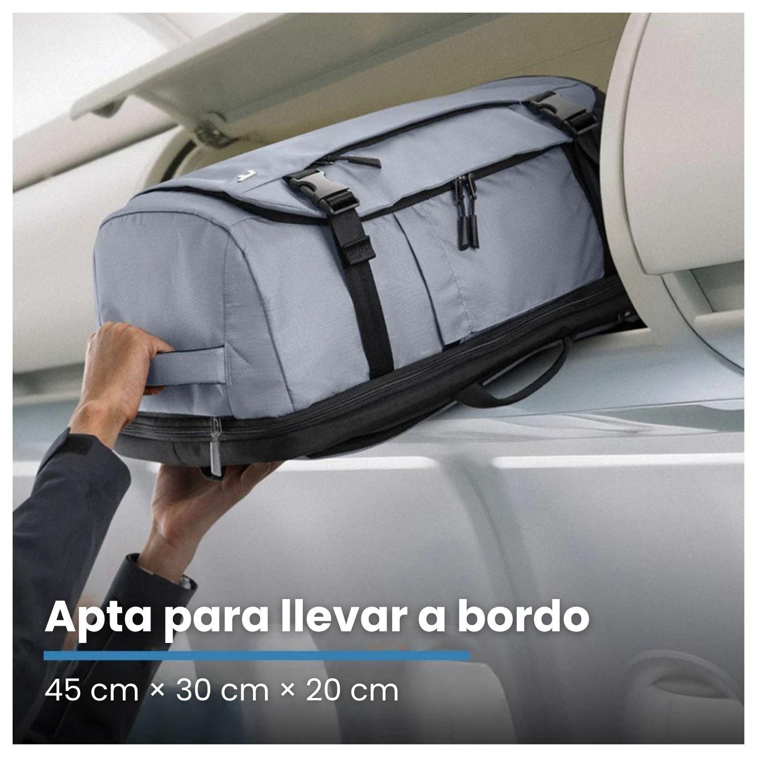 Tomtoc Mochila de Viaje Navigator-T66 Liteway para Notebook 16" 28L Gris-3