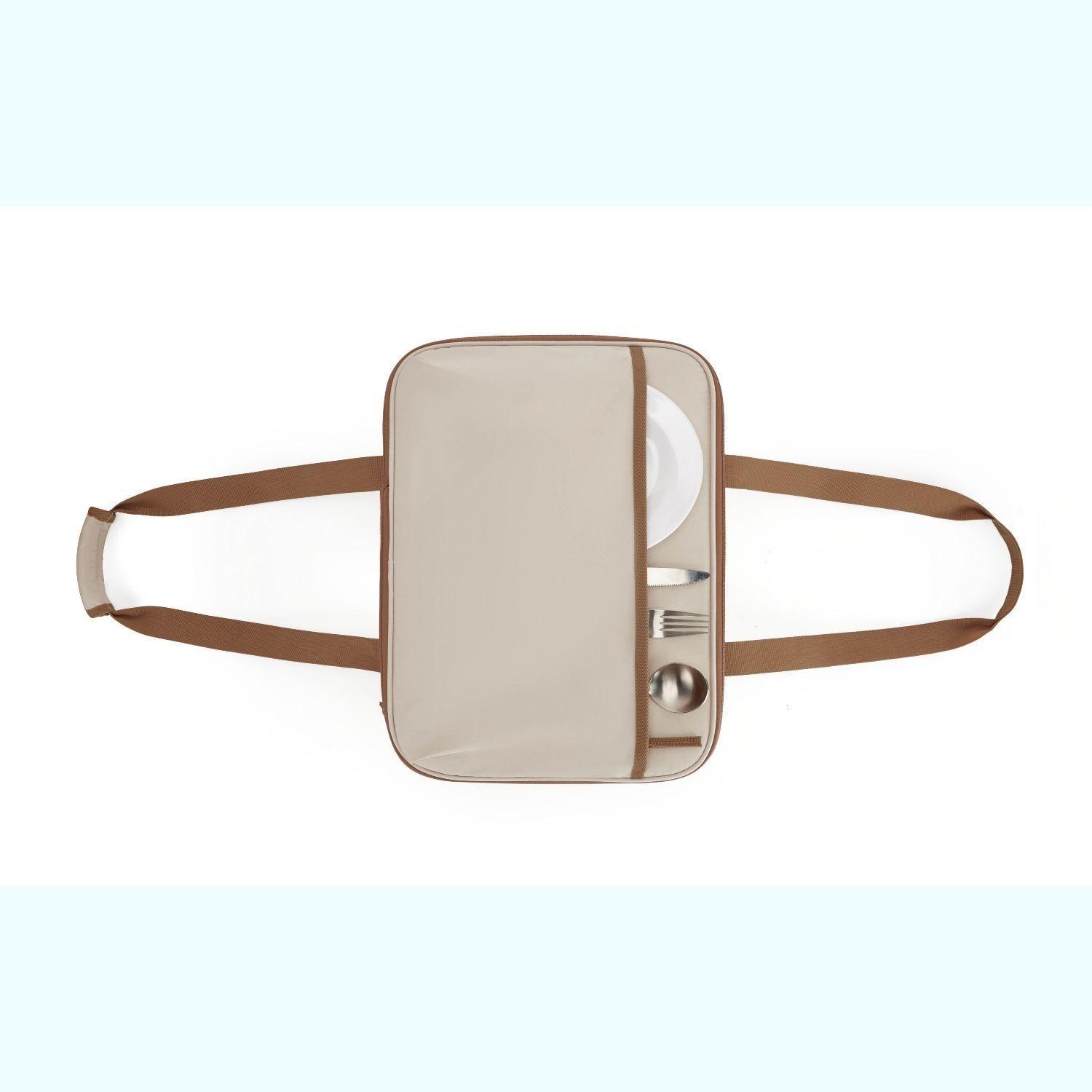 Tourit Bolsa Térmica Doble Comida 23x33cm Impermeable Beige-3
