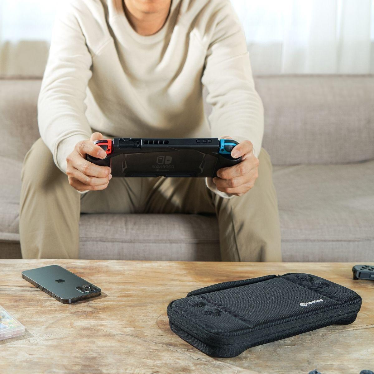 Combo - Estuche con agarre acoplable + Estuche Mumba Nintendo Switch- Negro-4