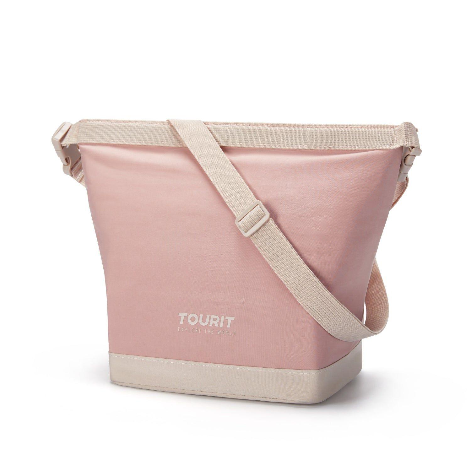 Tourit Lonchera Térmica Plegable de Apertura Amplia 5L a 10L Rosa-0