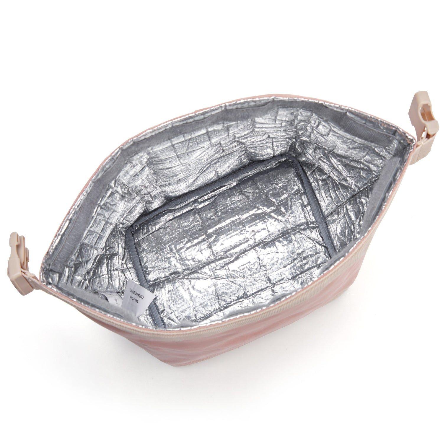 Tourit Lonchera Térmica Plegable de Apertura Amplia 5L a 10L Rosa-1