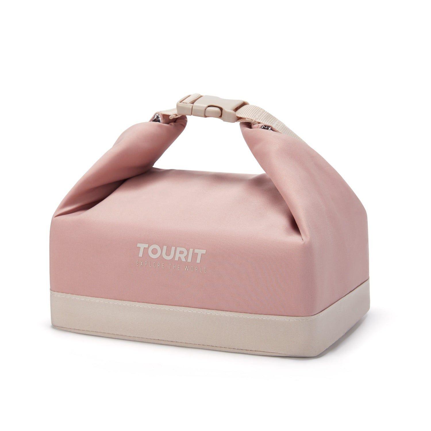 Tourit Lonchera Térmica Plegable de Apertura Amplia 5L a 10L Rosa-2