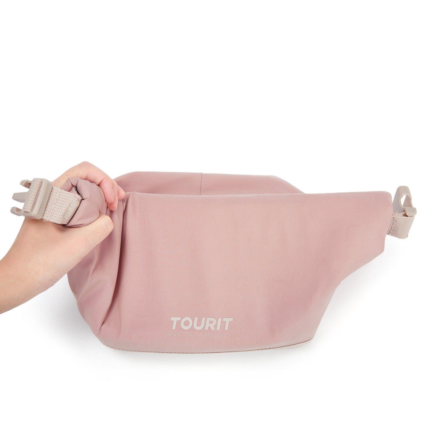 Tourit Lonchera Térmica Plegable de Apertura Amplia 5L a 10L Rosa-7