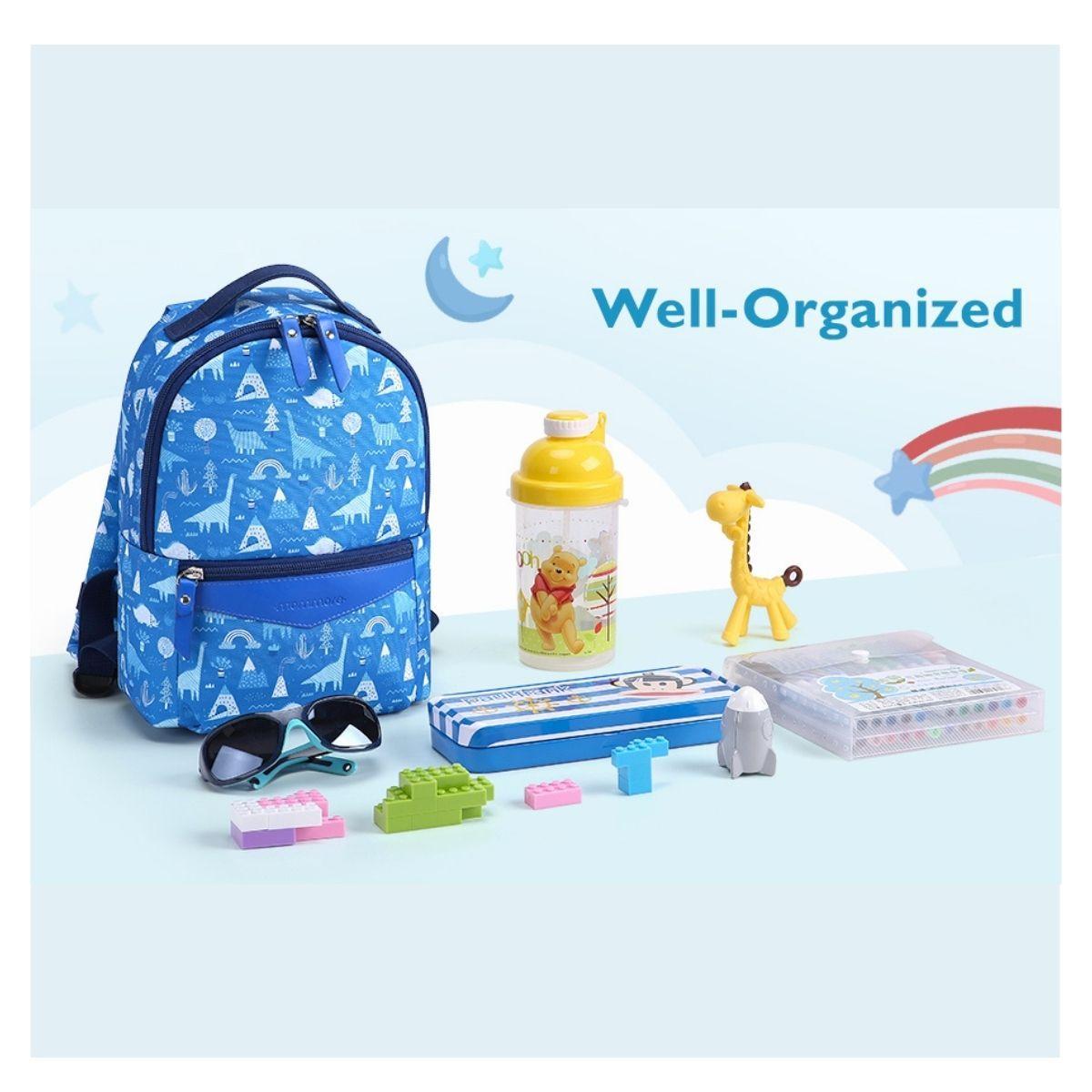 Mommore Mochila para Niños Lacy - Azul-7