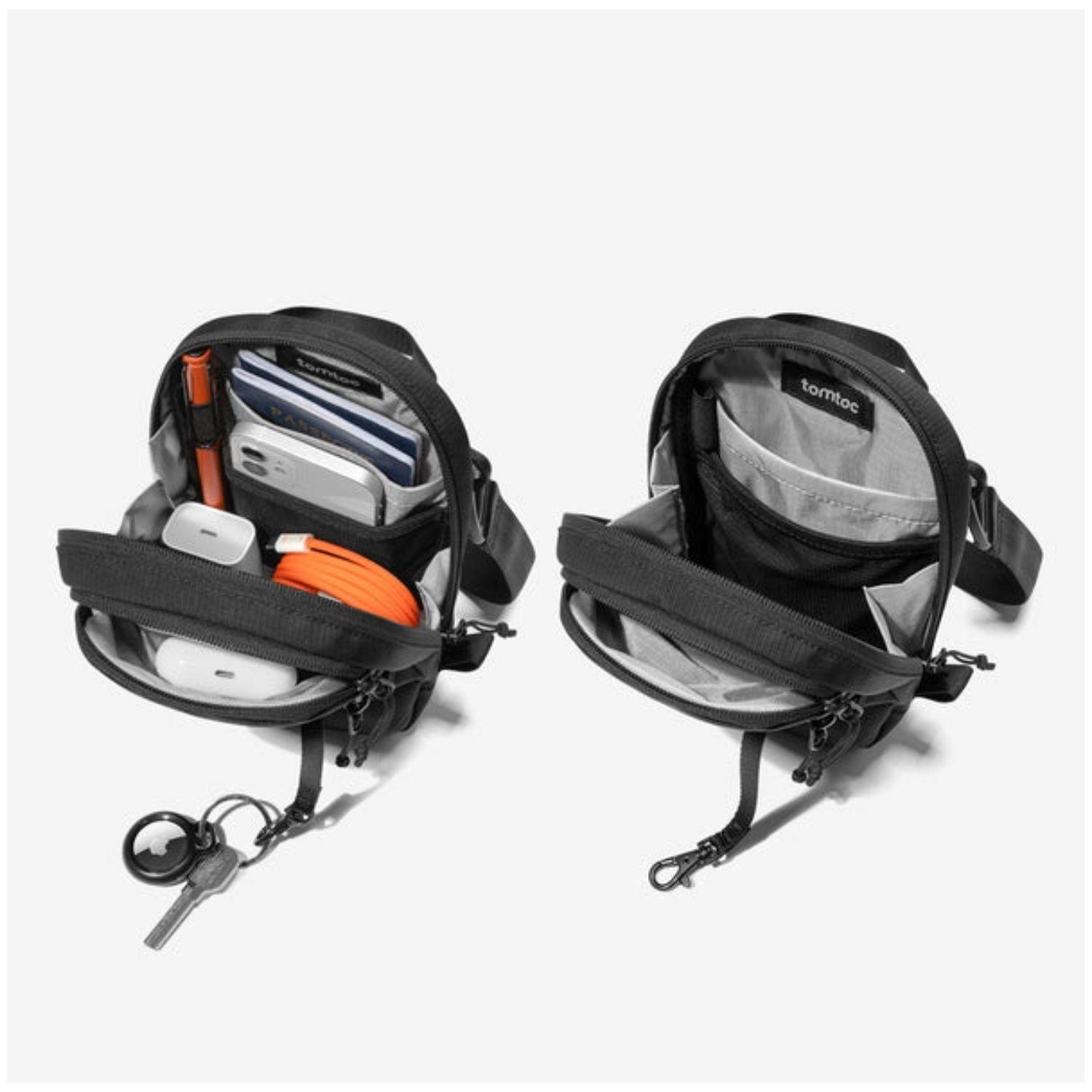 Tomtoc Bolso Bandolera de Viaje Aviator-T37 RFID Negro-2