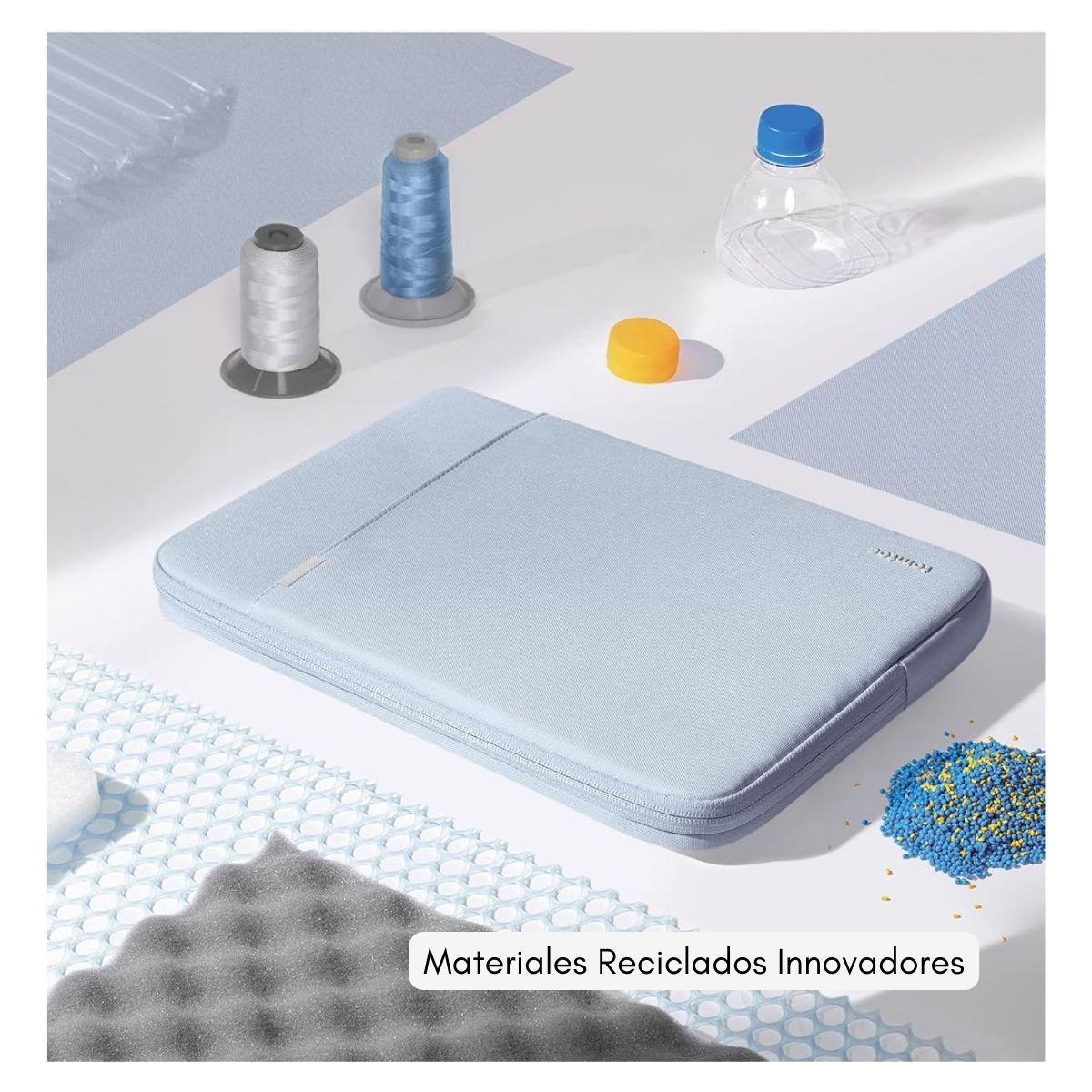 Tomtoc Funda Defender-A13 para MacBook Air M3/M2/M1 de 13" - Azul Niebla-7