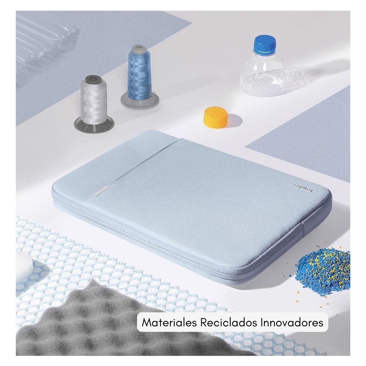 Tomtoc Funda Defender-A13 para MacBook Air M3/M2/M1 de 13" - Azul Niebla-7