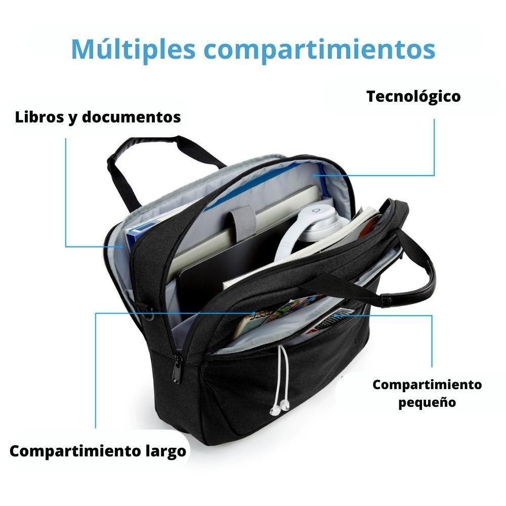 BAGSMART Maletín notebook 15.6” - Negro-3